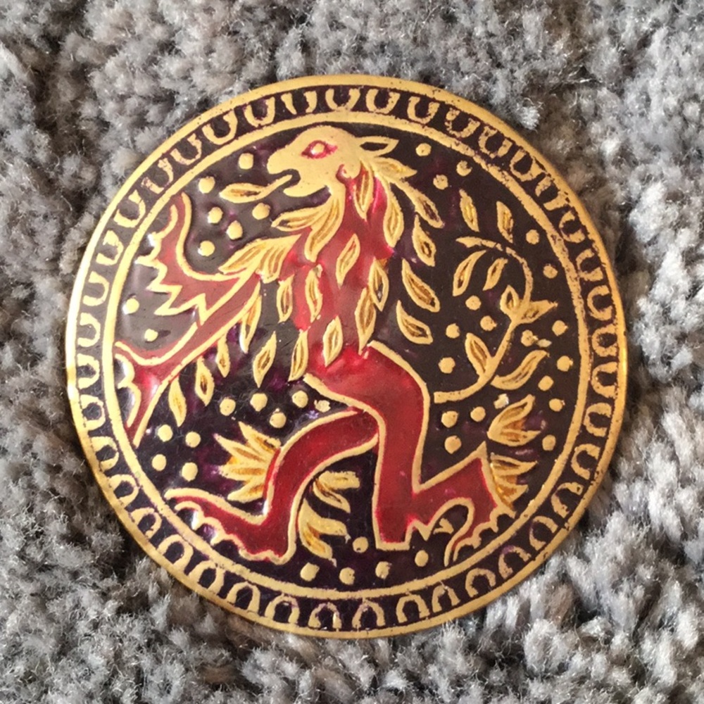 Vintage 70’s Black Belt With Unique Buckle